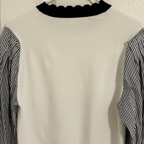 Veronica Beard Roy Mixed Media Sweater Size Large - Picture 10 of 14